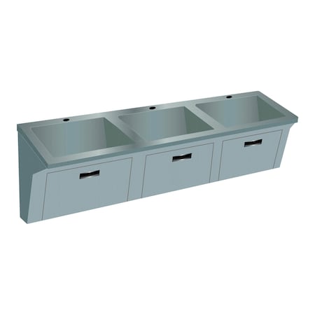 Advance Tabco Hand Sink wall mounted scrub sink design SCR-ADA-3